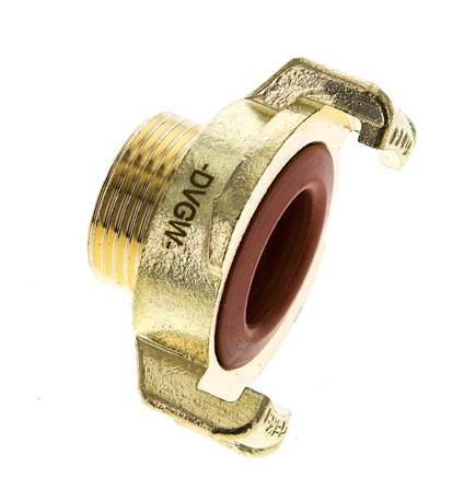 acoplamiento de latón para manguera de jardín GEKA macho de 3/4'' KTW