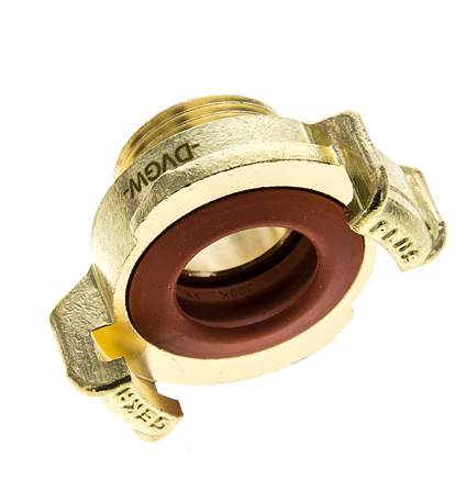 acoplamiento de latón para manguera de jardín GEKA macho de 3/4'' KTW