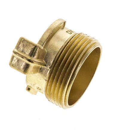 acoplamiento de latón para manguera de jardín GEKA de 1 1/4'' macho KTW