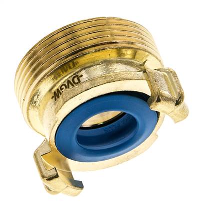 acoplamiento de latón para manguera de jardín GEKA de 1 1/2'' macho KTW