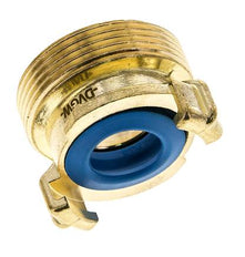 acoplamiento de latón para manguera de jardín GEKA de 1 1/2'' macho KTW