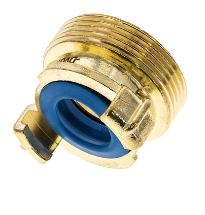 acoplamiento de latón para manguera de jardín GEKA de 1 1/2'' macho KTW