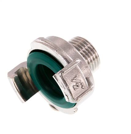 acoplamiento de acero inoxidable para manguera de jardín GEKA de 1/2'' macho