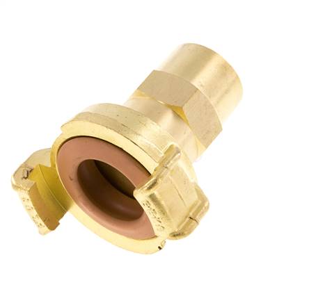 lengüeta de manguera de 13 mm (1/2'') Acoplamiento de latón para manguera de jardín GEKA Conexión KTW para mangueras industriales