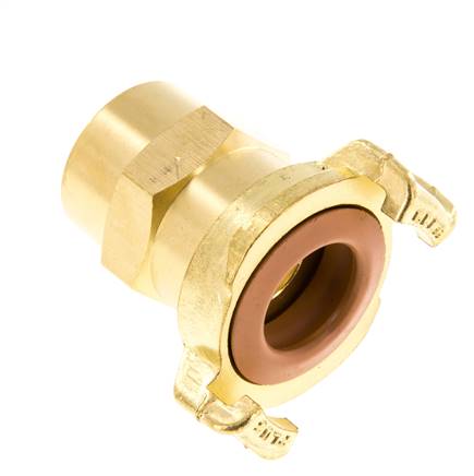 lengüeta de manguera de 19 mm (3/4'') Acoplamiento de latón para manguera de jardín GEKA Conexión KTW para mangueras industriales