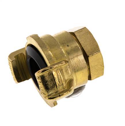 acoplamiento de latón para manguera de jardín GEKA hembra de 1/2" giratorio