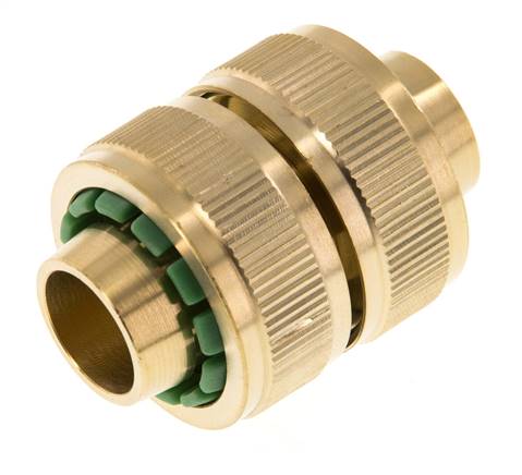 Reparador de mangueras estilo GARDENA de latón de 19 mm (3/4")