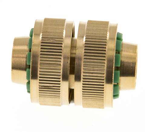 Reparador de mangueras estilo GARDENA de latón de 19 mm (3/4")