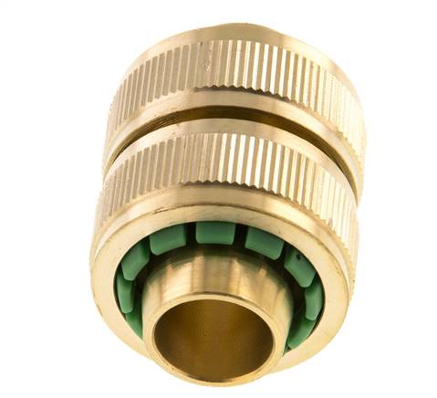 Reparador de mangueras estilo GARDENA de latón de 19 mm (3/4")