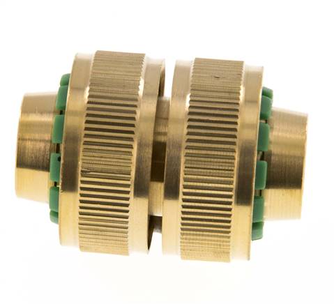 Reparador de mangueras estilo GARDENA de latón de 19 mm (3/4")