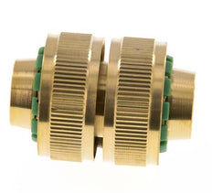 Reparador de mangueras estilo GARDENA de latón de 19 mm (3/4")