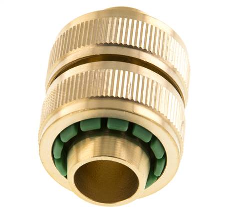 Reparador de mangueras estilo GARDENA de latón de 19 mm (3/4")