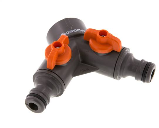 Válvula de bola distribuidora PP GARDENA G 3/4 pulgadas rosca hembra