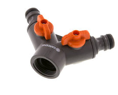 Válvula de bola distribuidora PP GARDENA G 3/4 pulgadas rosca hembra