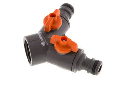 Válvula de bola distribuidora PP GARDENA G 3/4 pulgadas rosca hembra