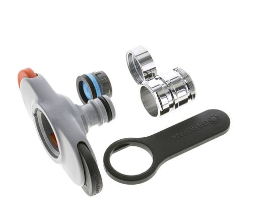 Adaptador de plástico GARDENA Rosca macho/hembra M22 x 1,0 o M24 x 1,0