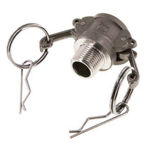 Acoplamiento de acero inoxidable Camlock DN 15 (1/2'') R 1/2'' rosca macho tipo B MIL-C-27487