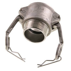 Acoplamiento de acero inoxidable Camlock DN 40 (1 1/2'') R 1 1/2'' Rosca Macho Tipo B MIL-C-27487
