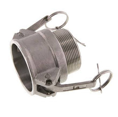 Acoplamiento de acero inoxidable Camlock DN 50 (2'') R 2'' rosca macho tipo B MIL-C-27487