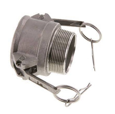 Acoplamiento de acero inoxidable Camlock DN 50 (2'') R 2'' rosca macho tipo B MIL-C-27487