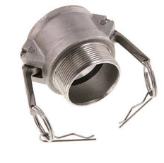 Acoplamiento de acero inoxidable Camlock DN 50 (2'') R 2'' rosca macho tipo B MIL-C-27487
