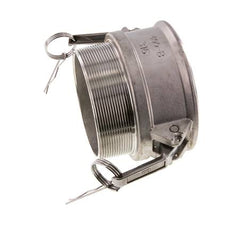 Acoplamiento de acero inoxidable Camlock DN 90 (4'') R 4'' rosca macho tipo B MIL-C-27487