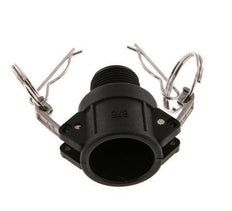 Acoplamiento de polipropileno Camlock DN 20 (3/4'') R 3/4'' rosca macho tipo B MIL-C-27487