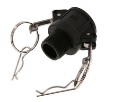 Acoplamiento de polipropileno Camlock DN 20 (3/4'') R 3/4'' rosca macho tipo B MIL-C-27487