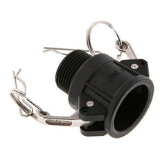 Acoplamiento de polipropileno Camlock DN 25 (1'') R 1'' rosca macho Tipo B MIL-C-27487
