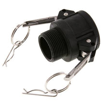 Acoplamiento de polipropileno Camlock DN 32 (1 1/4'') R 1 1/4'' Rosca Macho Tipo B MIL-C-27487