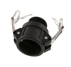 Acoplamiento de polipropileno Camlock DN 32 (1 1/4'') R 1 1/4'' Rosca Macho Tipo B MIL-C-27487