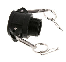 Acoplamiento de polipropileno Camlock DN 32 (1 1/4'') R 1 1/4'' Rosca Macho Tipo B MIL-C-27487