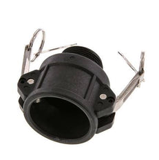 Acoplamiento de polipropileno Camlock DN 40 (1 1/2'') R 1 1/4'' rosca macho tipo B MIL-C-27487