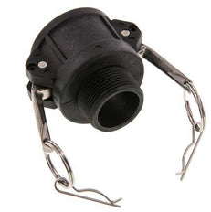 Acoplamiento de polipropileno Camlock DN 40 (1 1/2'') R 1 1/4'' rosca macho tipo B MIL-C-27487