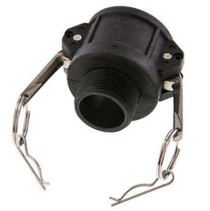 Acoplamiento de polipropileno Camlock DN 40 (1 1/2'') R 1 1/4'' rosca macho tipo B MIL-C-27487