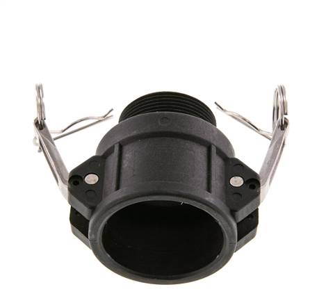 Acoplamiento de polipropileno Camlock DN 40 (1 1/2'') R 1 1/2'' rosca macho tipo B MIL-C-27487