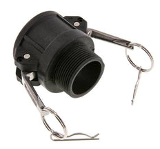 Acoplamiento de polipropileno Camlock DN 40 (1 1/2'') R 1 1/2'' rosca macho tipo B MIL-C-27487