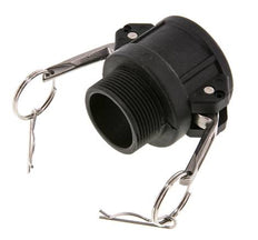 Acoplamiento de polipropileno Camlock DN 40 (1 1/2'') R 1 1/2'' rosca macho tipo B MIL-C-27487