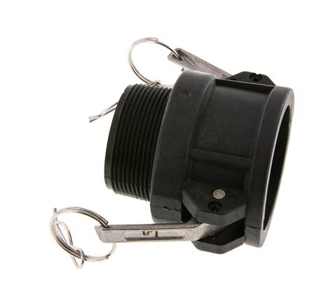 Acoplamiento de polipropileno Camlock DN 50 (2'') R 2'' rosca macho Tipo B MIL-C-27487