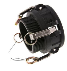Acoplamiento de polipropileno Camlock DN 90 (4'') R 4'' rosca macho Tipo B MIL-C-27487