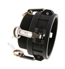Acoplamiento de polipropileno Camlock DN 90 (4'') R 4'' rosca macho Tipo B MIL-C-27487