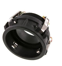 Acoplamiento de polipropileno Camlock DN 90 (4'') R 4'' rosca macho Tipo B MIL-C-27487