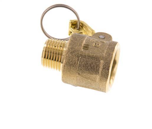 Acoplamiento de latón Camlock DN 15 (1/2'') R 1/2'' Rosca Macho Tipo B MIL-C-27487