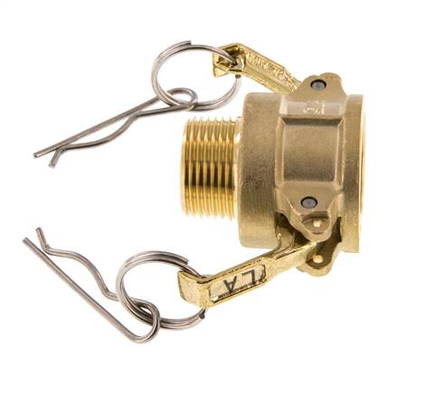 Acoplamiento de latón Camlock DN 20 (3/4'') R 3/4'' rosca macho tipo B MIL-C-27487