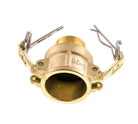 Acoplamiento de latón Camlock DN 20 (3/4'') R 3/4'' rosca macho tipo B MIL-C-27487
