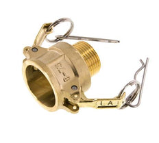 Acoplamiento de latón Camlock DN 20 (3/4'') R 3/4'' rosca macho tipo B MIL-C-27487
