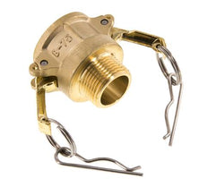 Acoplamiento de latón Camlock DN 20 (3/4'') R 3/4'' rosca macho tipo B MIL-C-27487