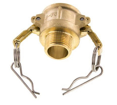 Acoplamiento de latón Camlock DN 20 (3/4'') R 3/4'' rosca macho tipo B MIL-C-27487
