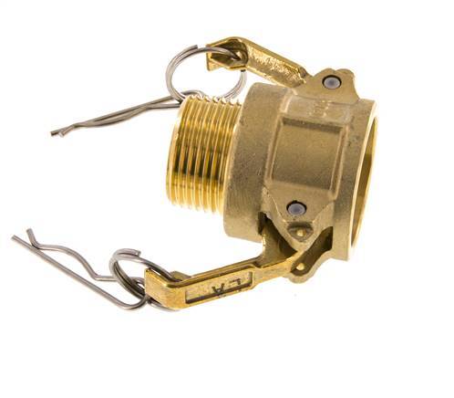 Acoplamiento de latón Camlock DN 25 (1'') R 1'' rosca macho Tipo B MIL-C-27487