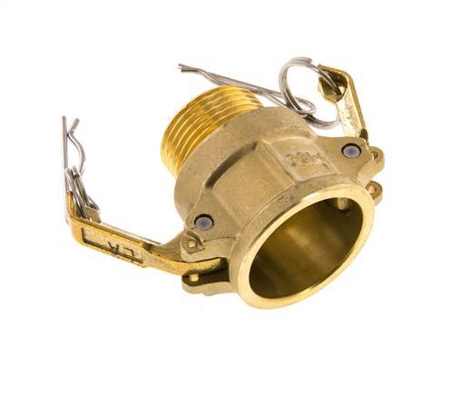 Acoplamiento de latón Camlock DN 25 (1'') R 1'' rosca macho Tipo B MIL-C-27487
